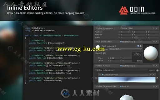 强大高级的检查器和序列化系统编辑器扩充Unity游戏素材资源的图片8