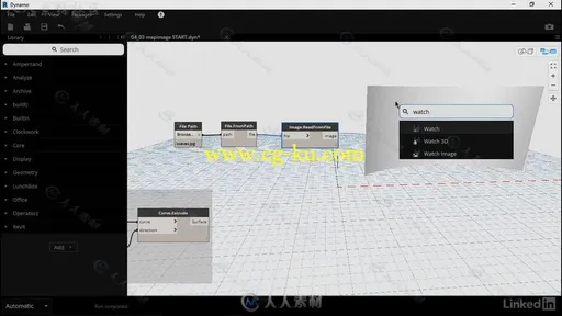 Revit中Dynamo可视化脚本编辑工具使用技术视频教程 Paneling with Dynamo for Revit的图片5