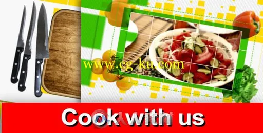 现代美食食品烹饪节目电视栏目视频包装AE模板Videohive Cook With Us - Tv Pack 5的图片1