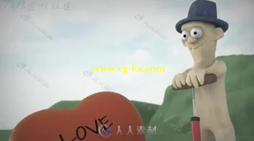 创意卡通动画展示爱心照片浪漫情人节开场幻灯片AE模板Videohive Howard's Valenti的图片3