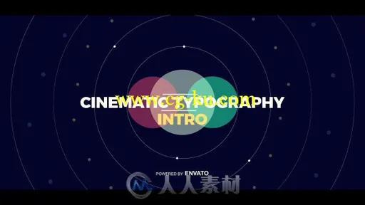 时尚动感电影文字排版简短介绍幻灯片AE模板Videohive Cinematic Typography Intro的图片1