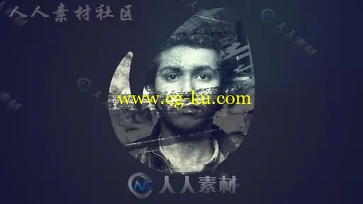 简单美丽的笔刷擦除效果照片快速展示影视片头视频包装AE模板Videohive Media Brus的图片2