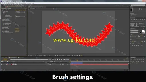 AE有趣的图案遮罩路径笔刷路径动画插件 aescripts BAO Mask brush v1.5.5的图片2