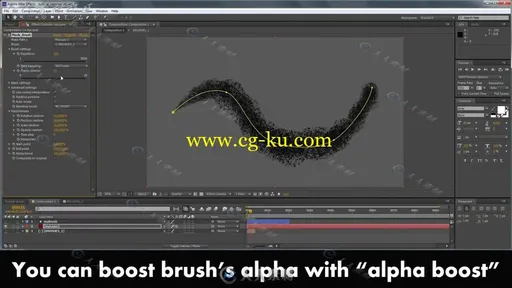 AE有趣的图案遮罩路径笔刷路径动画插件 aescripts BAO Mask brush v1.5.5的图片3