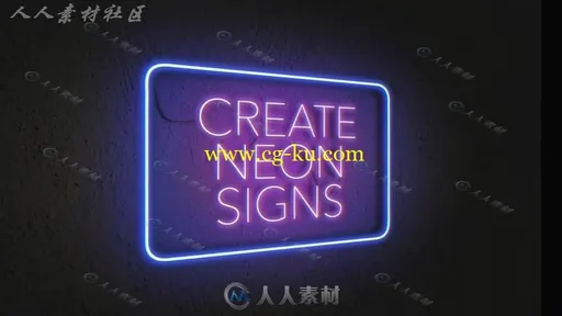 FCPX插件 时尚创新霓虹灯效果LOGO文字标题发光发亮特效效果的图片2