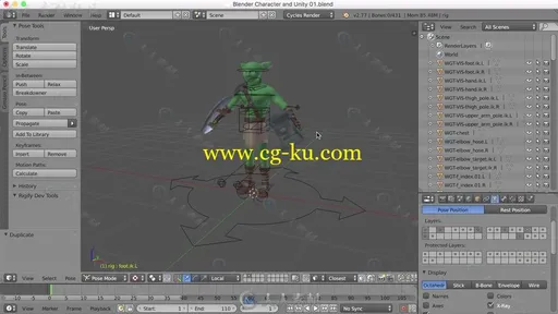 Blender与Unity游戏角色制作视频教程 BLENDER 101 BLENDER361 BLENDER CHARACTER T的图片3