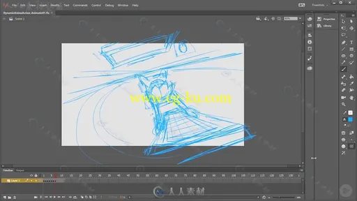 Animate CC经典动漫动画技术训练视频教程 PLURALSIGHT ANIMATE CC DYNAMIC ANIME A的图片3