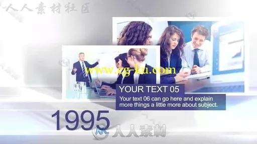 创意干净的现代企业历史时间轴展示幻灯片公司宣传AE模板Videohive Timeline 8592609的图片3