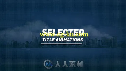 独一无二的企业文字标题排版动画展示幻灯片AE模板Videohive Selected Titles 2001的图片1