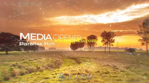 美丽梦幻优雅时尚视差幻灯片相册动画AE模板Videohive Parallax Media Opener 1758的图片3