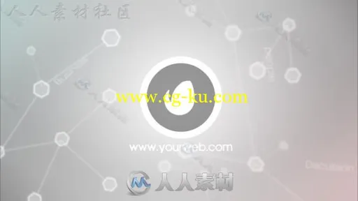 干净时尚优雅的企业业务演示幻灯片公司宣传AE模板 Videohive Corporate Network 7的图片1