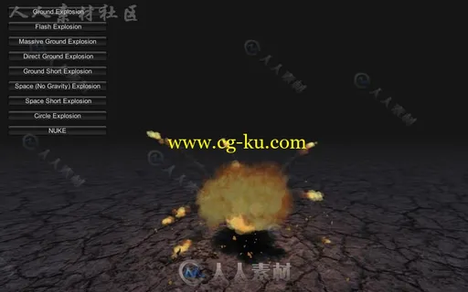 最逼真的现实爆炸包火焰粒子系统Unity游戏素材资源的图片3