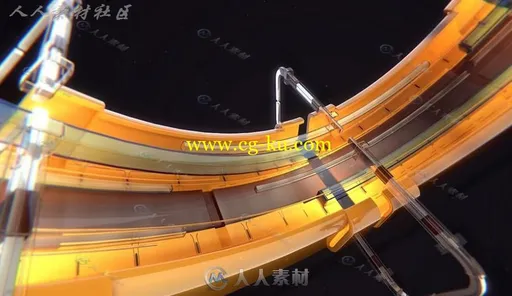 超实用金色质感片头C4D工程文件的图片1