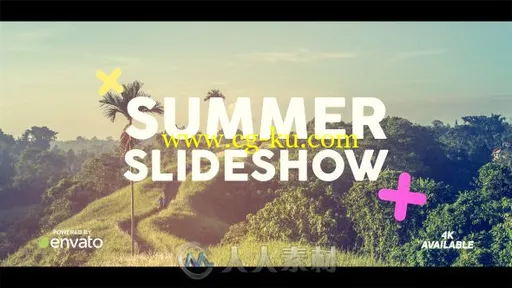 时尚动感美丽光斑夏日幻灯片相册动画AE模板 Videohive Summer Slideshow 20012418的图片1