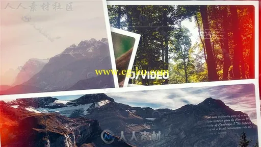 绚丽光斑优雅时尚文字照片展示幻灯片相册动画AE模板Videohive Inspire Frames 20的图片2