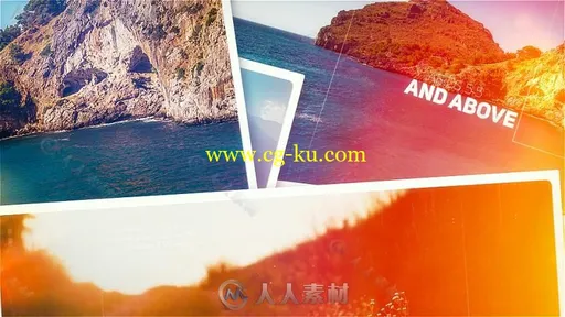 绚丽光斑优雅时尚文字照片展示幻灯片相册动画AE模板Videohive Inspire Frames 20的图片3