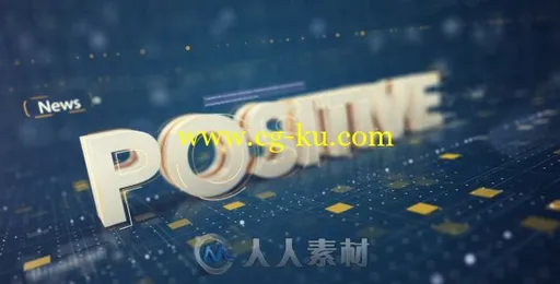 科技感三维立体文字标志动画展示幻灯片LOGO演绎AE模板 Videohive POSITIVE 15723085的图片1