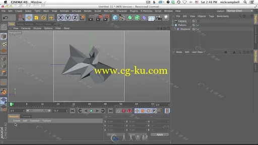 C4D低多边形反射折射材质GSG灰猩猩视频教程 Low Poly Refraction In Cinema 4D Tut的图片3