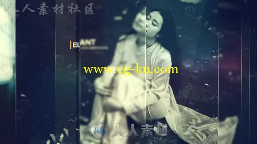 简约美丽玻璃反射遮罩图片展示幻灯片相册动画AE模板Videohive Clean Media Intro的图片3