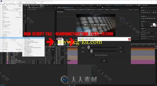 多屏幕视频照片墙制作工具包展示幻灯片AE模板 Videohive Multi Video Screen Make的图片3