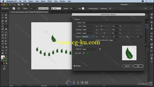 Illustrator自定义创意笔刷使用技术视频教程 Illustrator Creating Custom Brushes的图片3