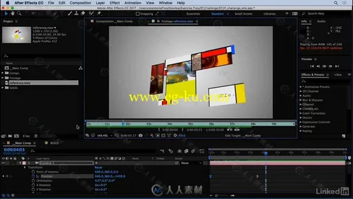 AE后期制作基础训练视频教程 After Effects CC 2017 Essential Training Editors a的图片3