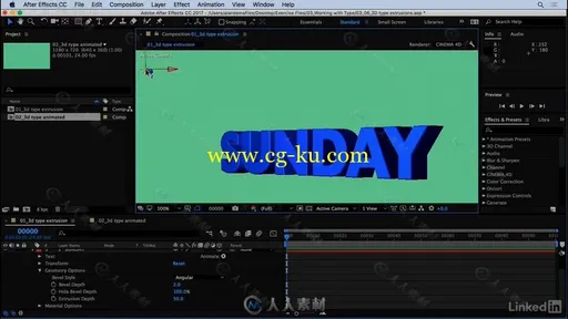 AE后期制作基础训练视频教程 After Effects CC 2017 Essential Training Editors a的图片4