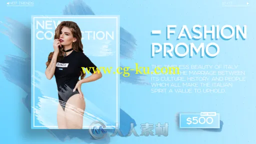 时尚优雅艺术效果图文展示产品宣传幻灯片AE模板 Videohive Fashion Market 19680239的图片1