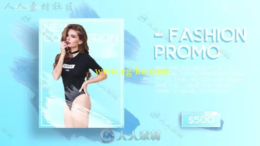 时尚优雅艺术效果图文展示产品宣传幻灯片AE模板 Videohive Fashion Market 19680239的图片3