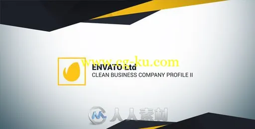 明亮干净简约的公司业务介绍幻灯片企业宣传AE模板Videohive Clean Business Compa的图片1