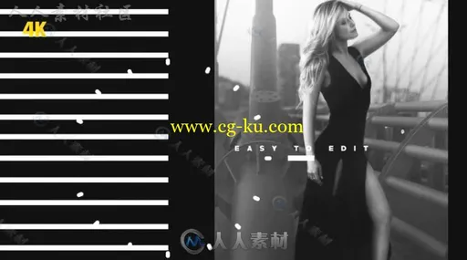 黑白风格时尚动感魅力时装秀推广视频AE模板 Videohive Fashion Promo 20198832的图片2