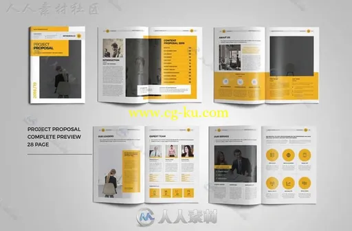 创意企业网站设计方案indesign排版模板的图片7
