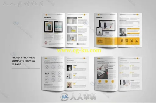 创意企业网站设计方案indesign排版模板的图片8