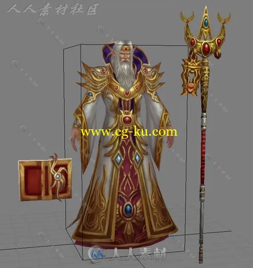 魔幻类游戏莎士比亚角色3D模型的图片1