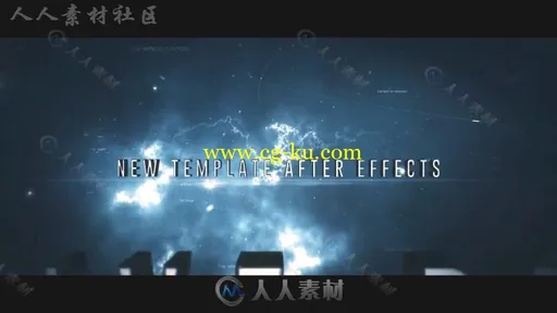 大气史诗金属质感星空文字字幕标题动画AE模板 Videohive Space Trailer 20193890的图片2