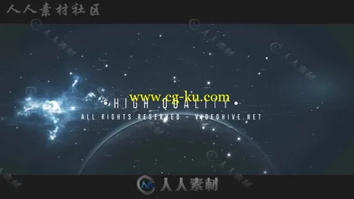 大气史诗金属质感星空文字字幕标题动画AE模板 Videohive Space Trailer 20193890的图片3