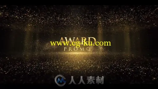 华丽金色颁奖典礼金属质感标题预告片视频包装AE模板 Videohive Awards Titles 200的图片1