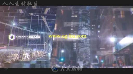 科技感数字代码视差幻灯片相册动画AE模板 Videohive Digital Code Slideshow 2的图片2