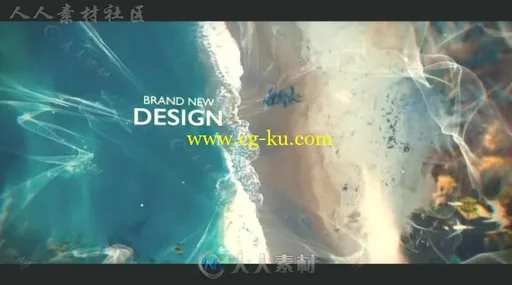 美丽优雅水墨散开遮罩图片展示幻灯片相册动画AE模板Videohive Ink Slideshow 2009的图片3