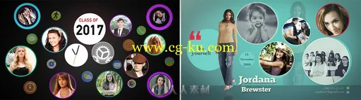 现代时髦的毕业纪念相册展示幻灯片相册动画AE模板Videohive Modern Graduation Al的图片2