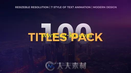 创意时尚多种类型文字标题动画展示幻灯片AE模板Videohive The Titles Pack 20211743的图片1