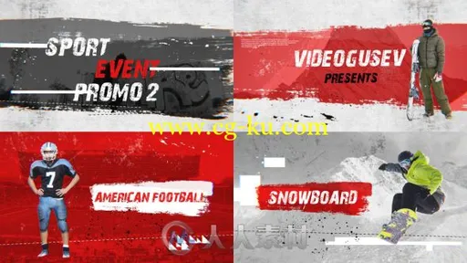 史诗水彩效果体育运动宣传片展示视频包装AE模板Videohive Sport Event Promo 2 20的图片1