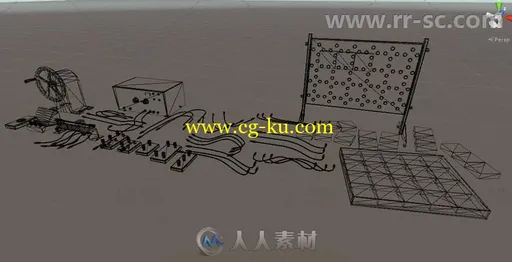 现代学校物理实验室工具道具3D模型Unity游戏素材资源的图片1