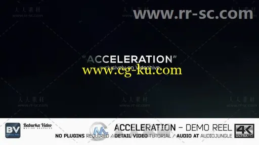 时尚干净动感图文展示媒体开幕视频包装AE模板 Videohive Acceleration Demo ree的图片1