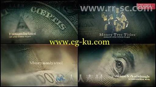 梦幻神秘的金钱树电影标题展示幻灯片AE模板 Videohive Money Tree Title 20267752的图片1