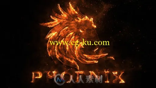 超炫史诗火焰粒子燃烧标志展示Logo演绎AE模板 Videohive Flame Logo 20039231的图片1