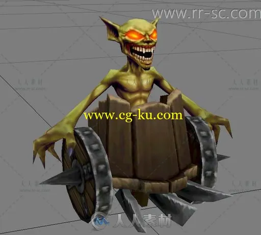 魔幻类兽人战车3D模型的图片1