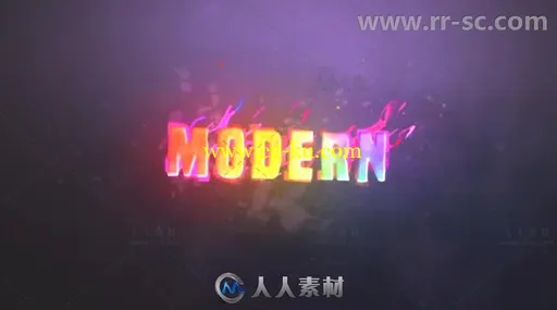 现代时尚独特多彩液体标题展示幻灯片AE模板 Videohive Colorful Titles 20198053的图片1