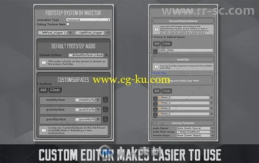 人型生物高级脚步系统编辑器扩充Unity游戏素材资源的图片2