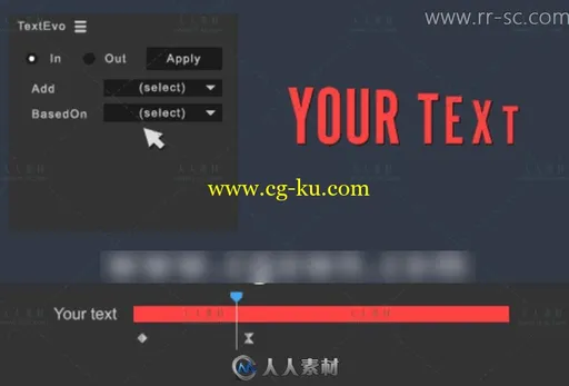 AE脚本 MG文字弹跳缓入缓出放大缩小动画带教程TextEvo v1.0的图片1